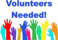 Volunteers joining hands together in teamwork at The Blue Ribbon Project